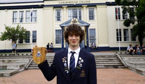 Dux in year 12: Blenheim lad does high school in four years