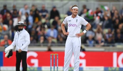 England's Stuart Broad concedes the most runs in an over in test history v India