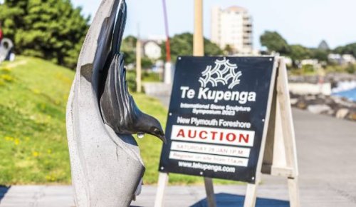 Tui stone sculpture sells for $83,000, smashing previous record at Taranaki auction