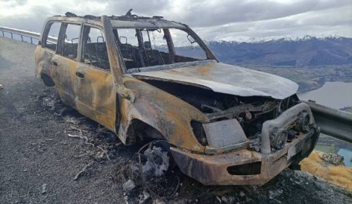 Australian family escape Land Cruiser moments before it explodes with a