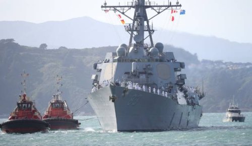 US warship arrives in Wellington Harbour for 'official engagement' with Defence Force
