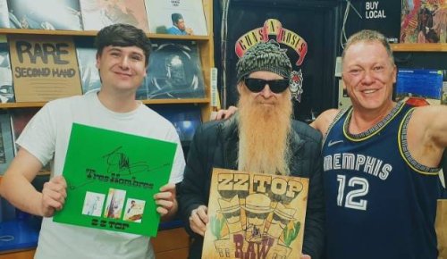 ZZ Top's 'totally unexpected' visit to Taupō record store