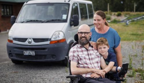 Family fundraising for an accessible van after government decline further funding