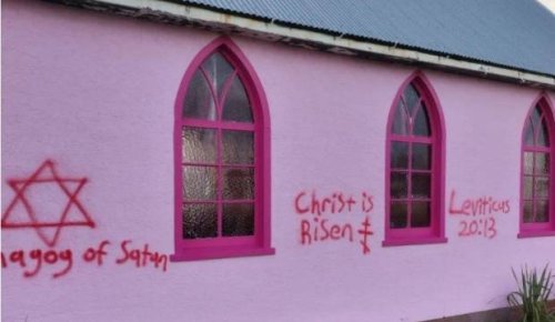 Fouth man arrested four months after homophobic attack on pink church