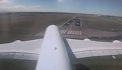 Watch: Incredible onboard footage of world's largest plane landing crooked during Christchurch gales