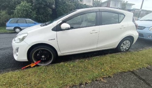 Car stolen during Auckland floods found with new rim on one wheel