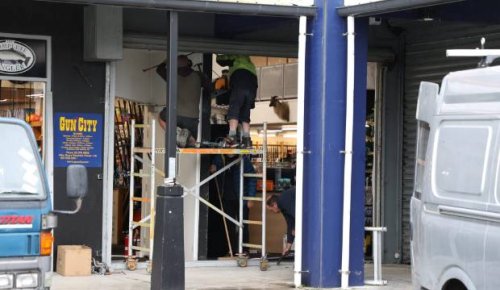 Items stolen after Gun City in Christchurch ramraided overnight