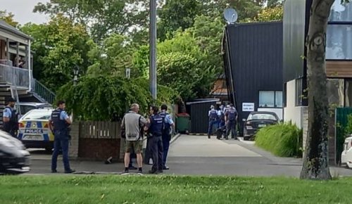 Multiple armed police seen in standoff outside Christchurch property