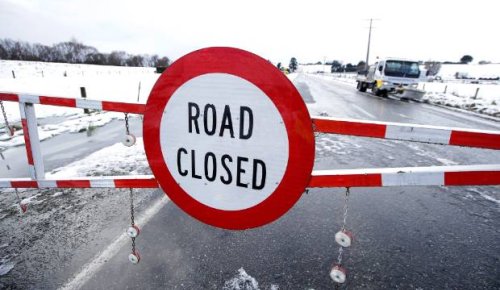 Road closures across the South, cold front heads north