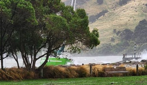 Two rescued after yacht hits rocks near Akaroa during 'howling' gale force winds