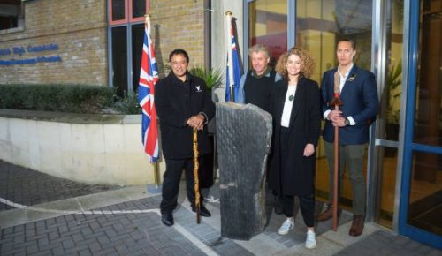 Māori artwork installed outside UK High Commission to honour work of outgoing diplomat