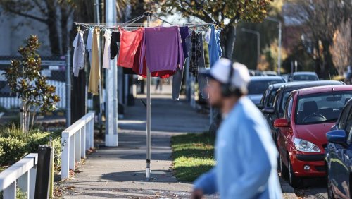 The mystery of the Christchurch clothes line in the middle of the footpath, solved?