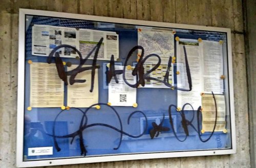 Vandalismus in Stuttgart: Graffiti-Schmierereien in Zazenhausen