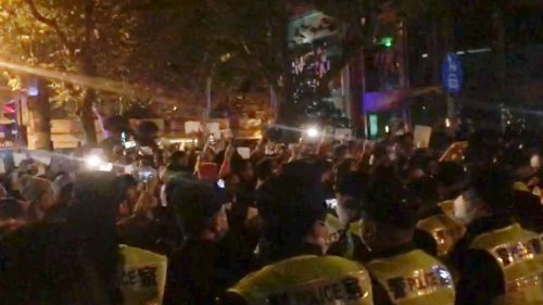Proteste in China: Anti-Regierungsproteste in Shanghai: Nieder mit Xi!