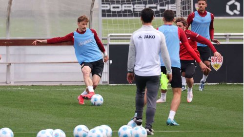 VfB Stuttgart: Gut gefüllter Trainingsplatz beim VfB