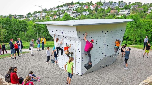 Neuer Boulderblock in Leonberg: Klettern mit Aussicht am Piz Leo