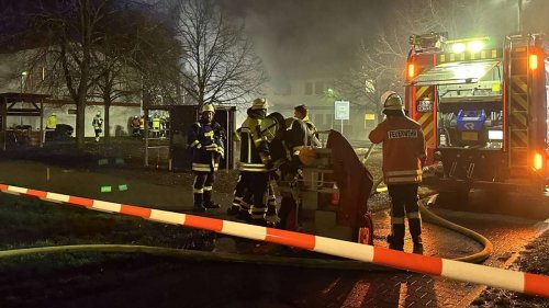 Erneut Großeinsatz in Kirchheim: Feuerwehr rückt zu Brand in Flüchtlingsheim aus