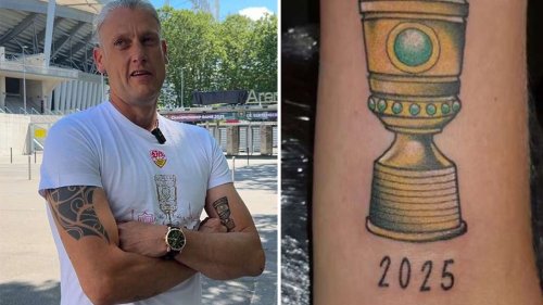 VfB-Fan Christian Zimmerman: „Die wissen, dass ich verrückt bin“ – Das ist der Mann mit dem DFB-Pokal-Tattoo
