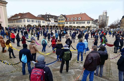 Corona-Aktionen im Kreis Ludwigsburg: Verbindende Worte statt Polemik