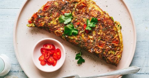 This masala spiced omelette recipe takes eggs from breakfast to dinner