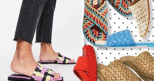 7 pairs of woven slides for easy hot weather dressing