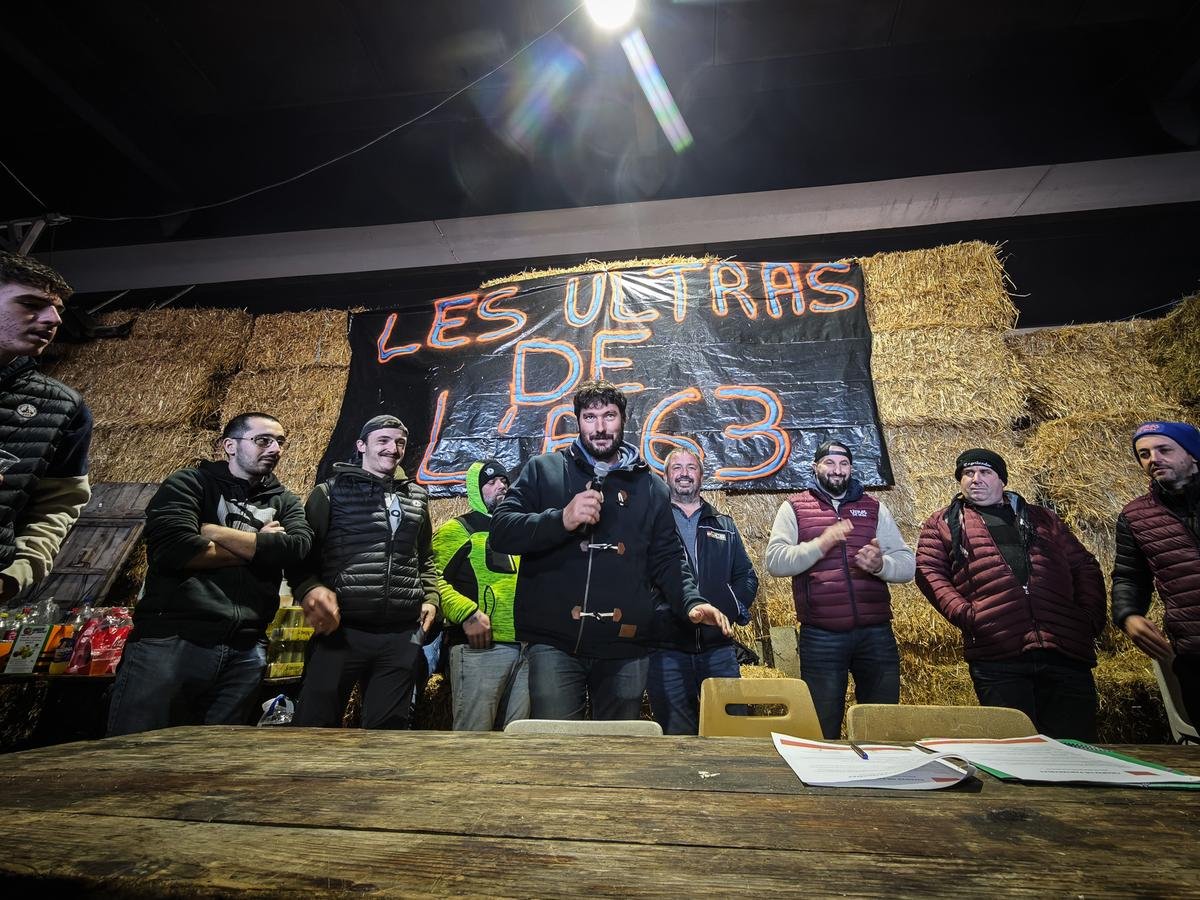 Colère des agriculteurs : les Ultras de l’A63, un mouvement hors syndicats, sans partis ni dégradations, formé au Pays basque