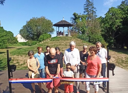 Oloron : le théâtre de verdure a été inauguré au parc Pommé