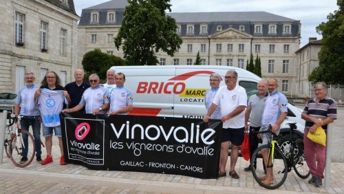Aiguillon : les cyclistes locaux rejoignent Visé à vélo