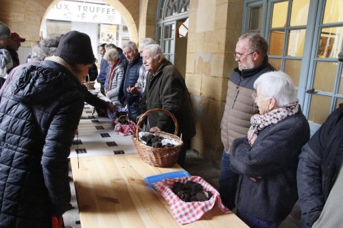 Une quinzaine de kilos pour le premier marché de gros aux truffes de la saison à Sarlat