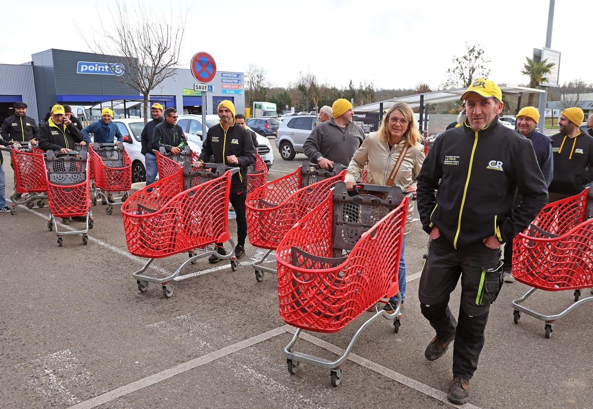 Colère des agriculteurs : la CR des Landes contrôle l’origine des produits dans un supermarché