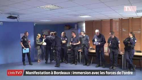 Vidéo TV7. Réforme des retraites : à Bordeaux, immersion avec les forces de l’ordre lors de la manifestation