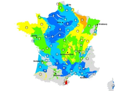Ressource en eau : 50 % des nappes phréatiques toujours en excédent, mais une sécheresse estivale n’est pas à exclure