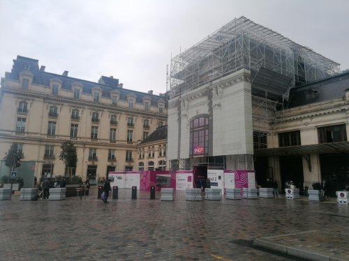 Bordeaux : le pavillon du hall 2 de la gare Saint-Jean en chantier