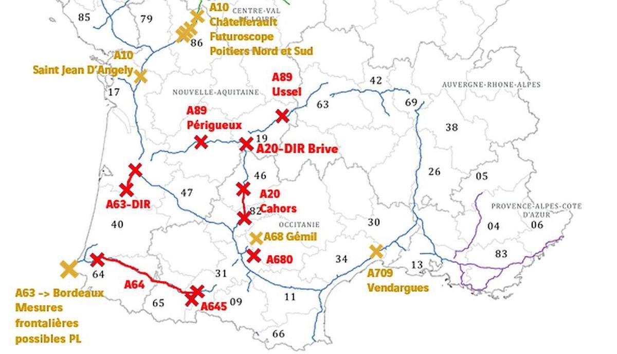 CARTE. Colère des agriculteurs : A63, A64, A89, A10… Le point sur les blocages ce vendredi 19 décembre 2025