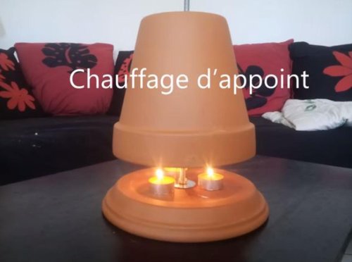 Chauffage alternatif : des bougies sous un pot de fleurs, bonne ou mauvaise idée ?