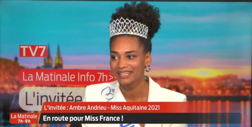 Vidéo TV7. Ambre Andrieu vient d’être élue Miss Aquitaine 2021 : « c’était incroyable ! »