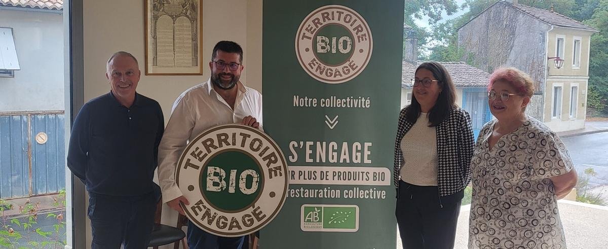 Porchères : la commune a obtenu sa deuxième fourchette dans le cadre du label Territoire bio engagé