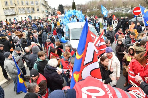 Grève du 7 février à Périgueux : 6 000 manifestants contre la réforme des retraites