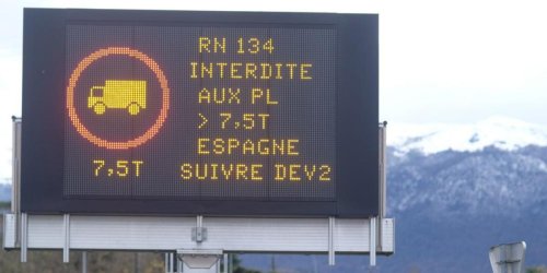 Intempéries en Béarn : l’accès au Somport de nouveau fermé aux poids lourds