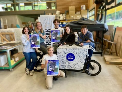 Développement durable : un tour du Pays basque à bord d’un vélo-cargo pour lutter contre les déchets plastiques