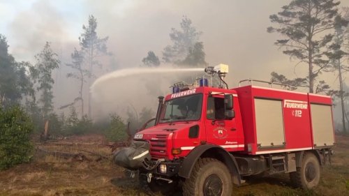 Waldbrand-Lage bei Jüterbog - schwierige Ursachen-Ermittlung