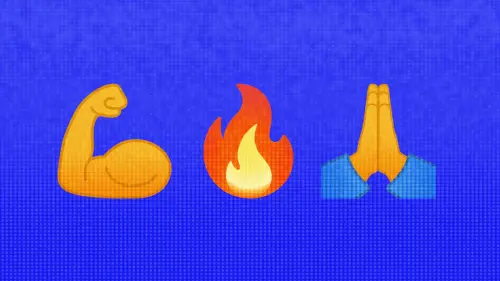 Bizeps, Flammen, betende Hände