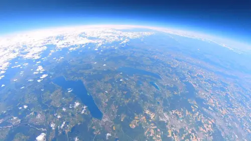 Ein Kaktus in der Stratosphäre