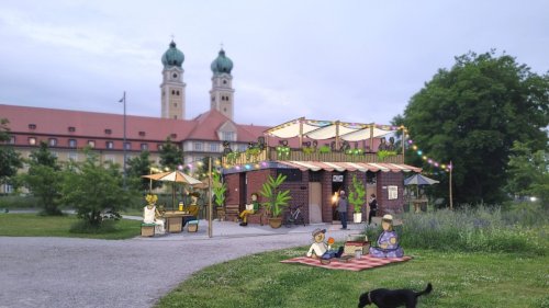 München: Am Luise-Kiesselbach-Platz entsteht das Café Backsteinchen