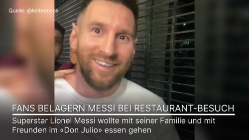 Messi in Steak-Haus in Buenos Aires - Fans außer Rand und Band