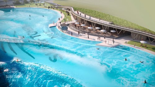 Surfen: In Hallbergmoos entsteht ein 20 000 Quadratmeter großer Surfpark