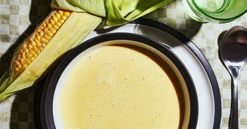 Rezept für Maiscremesuppe mit Safranfäden