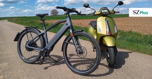 Schnelles E-Bike gegen Scooter