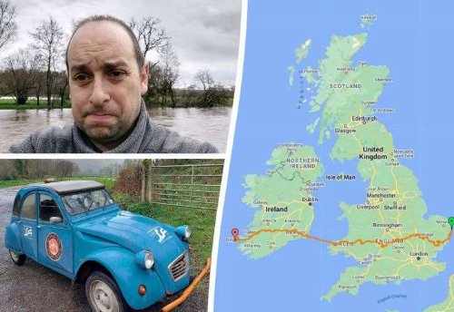 Man drives over 1,000 miles only using B-roads to raise money for charity