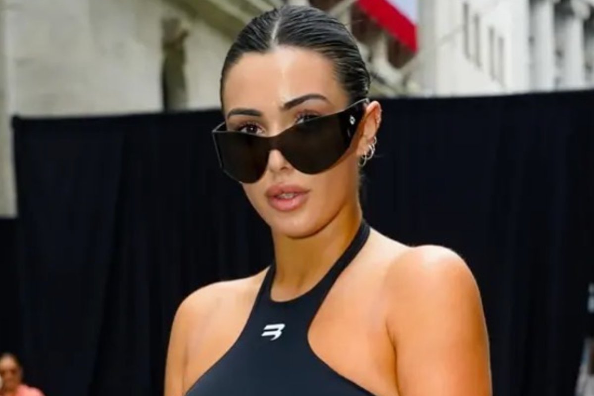 Bianca Censori Goes Braless Under Skintight Shirt on Shopping Trip With Kanye West